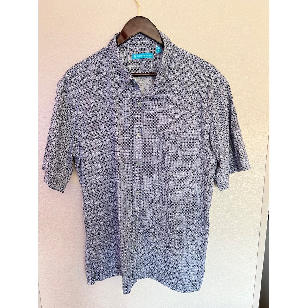 Tori Richard Short‎ Sleeve Button Up Shirt - Size L